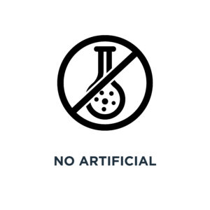 No artificial flavours icon. No artificial flavours concept symbol design, vector illustration