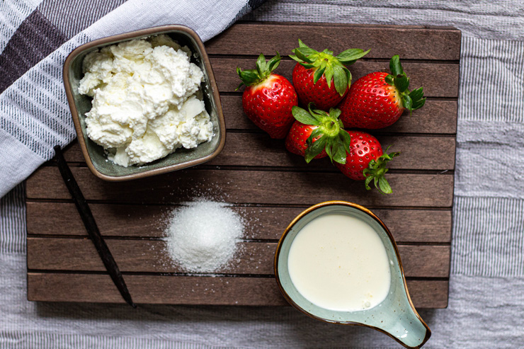 Ingredients strawberry quark (recipe strawberry quark)