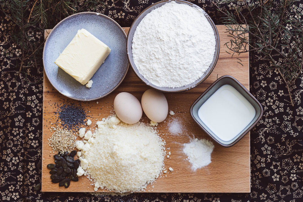 Ingredients parmesan cookies (recipe parmesan cookies)