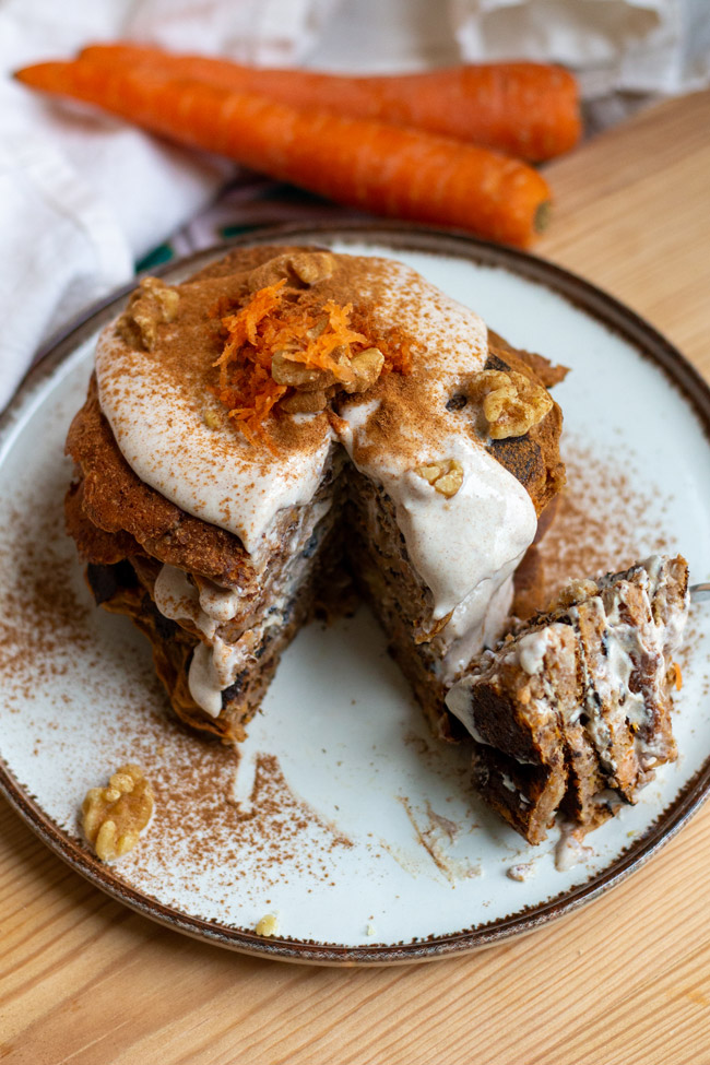 Carrot cake pancakes with frosting (recipe carrot cake pancakes with frosting)