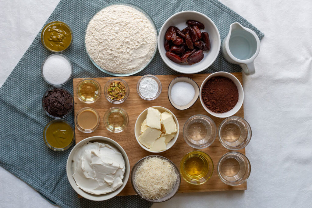 Ingredients dubai cake (recipe dubai cake)